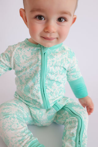 SEAFOAM TIE DYE DREAM ROMPER
