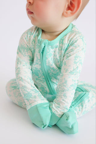 SEAFOAM TIE DYE DREAM ROMPER