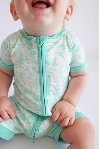 SEAFOAM TIE DYE DREAM SHORTIE