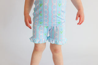 WHIMSY TULIP DREAM RUFFLE SHORT SET