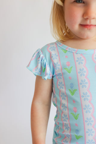 WHIMSY TULIP DREAM RUFFLE SHORT SET