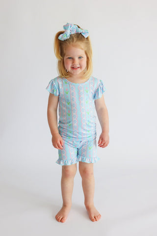 WHIMSY TULIP DREAM RUFFLE SHORT SET