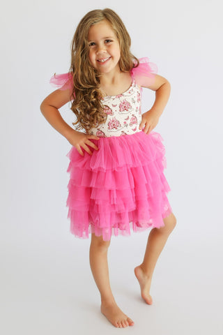 EXCLUSIVE FAIRYTAIL GARDEN DREAM TULLE SMOCKED TUTU DRESS