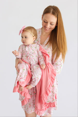 BLOOMING TRELLIS DREAM RUFFLE ROMPER