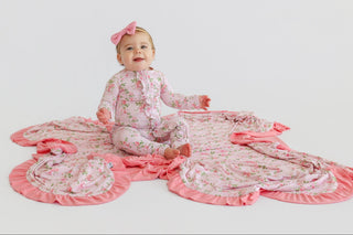 BLOOMING TRELLIS DREAM RUFFLE ROMPER