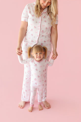 TIED WITH ROSES WOMEN'S DREAM FLARE SET