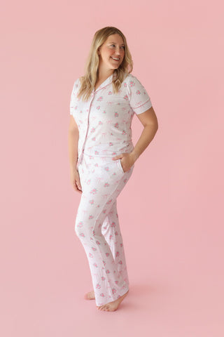 TIED WITH ROSES WOMEN'S DREAM FLARE SET