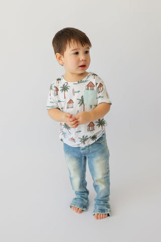 COASTAL KID DREAM POCKET TEE