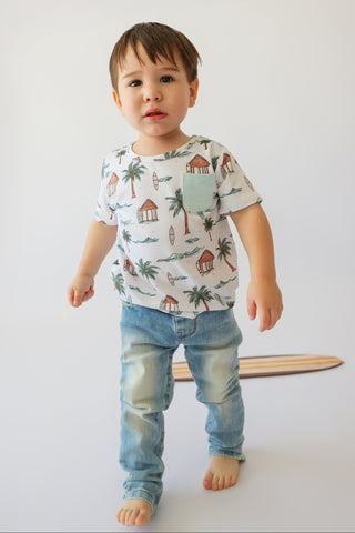 COASTAL KID DREAM POCKET TEE