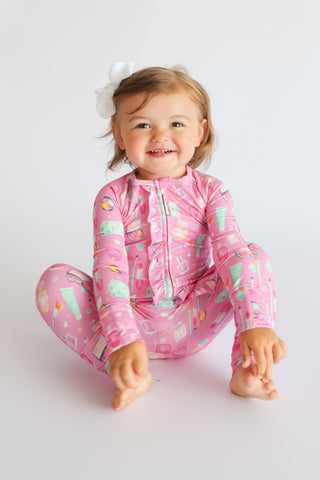 GLAMOUR MAGIC DREAM RUFFLE ROMPER
