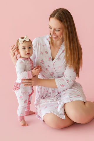 TIED WITH ROSES DREAM RUFFLE ROMPER