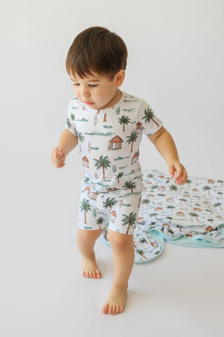 COASTAL KID DREAM SHORT SET