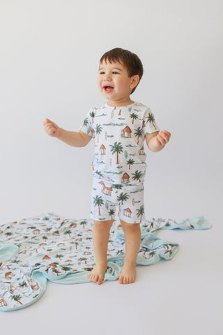 COASTAL KID DREAM SHORT SET