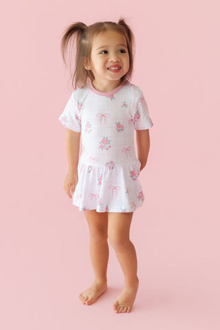 TIED WITH ROSES DREAM BODYSUIT DRESS