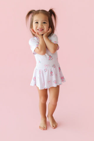 TIED WITH ROSES DREAM BODYSUIT DRESS