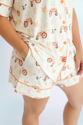 FARMYARD FRIENDS WOMEN’S DREAM SHORT SET