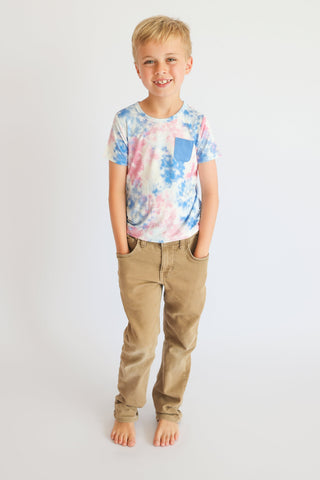 COTTON CANDY TIE DYE DREAM POCKET TEE