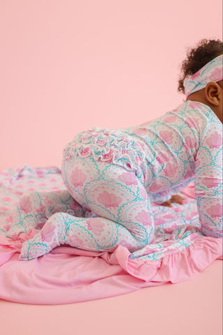 COQUETTE COAST DREAM RUFFLE ROMPER