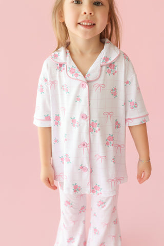 TIED WITH ROSES DREAM GIRL'S FLARE SET