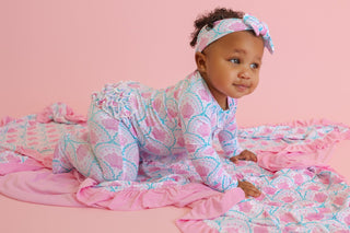 COQUETTE COAST DREAM RUFFLE ROMPER