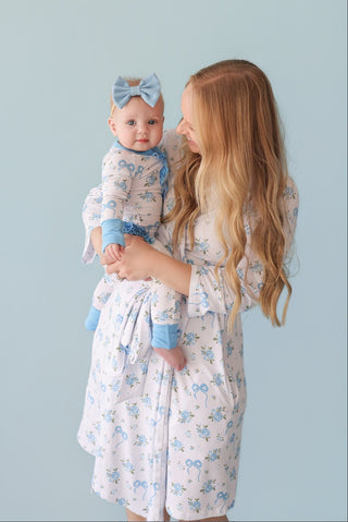 POWDER BLUE POSIE WOMEN'S DREAM ROBE