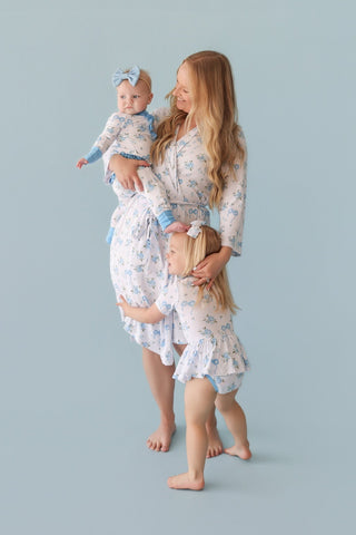 POWDER BLUE POSIE WOMEN'S DREAM ROBE