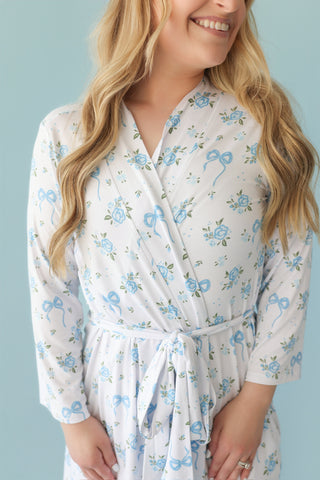 POWDER BLUE POSIE WOMEN'S DREAM ROBE