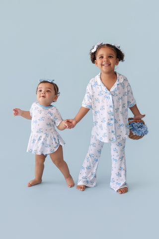 POWDER BLUE POSIE DREAM BODYSUIT DRESS