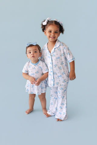 POWDER BLUE POSIE DREAM BODYSUIT DRESS