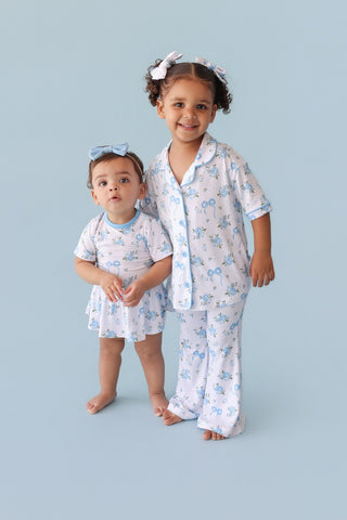 POWDER BLUE POSIE DREAM GIRL'S FLARE SET