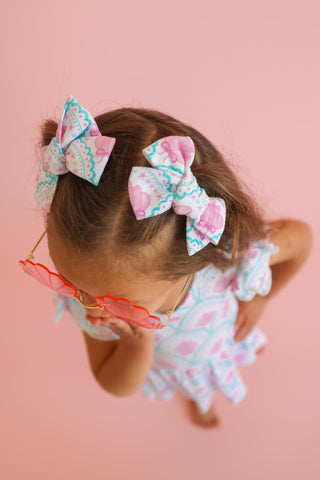 COQUETTE COAST DREAM BOW HAIR CLIPS