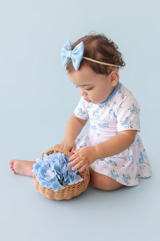 POWDER BLUE POSIE DREAM BODYSUIT DRESS
