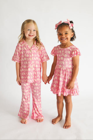 COASTAL CHIC DREAM GIRL'S FLARE SET