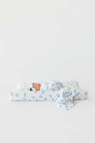 POWDER BLUE POSIE DREAM CHANGING PAD