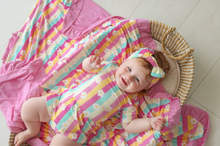 DAISY STRIPE DELIGHT DREAM BODYSUIT DRESS