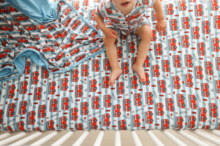 FIRETRUCK FRENZY DREAM CRIB SHEET
