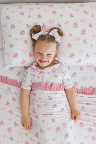 TIED WITH ROSES DREAM BOW HAIR CLIPS