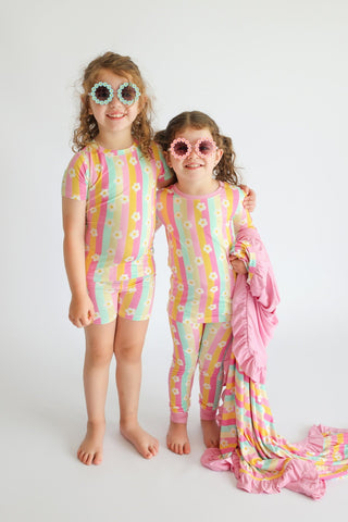 DAISY STRIPE DELIGHT DREAM SHORT SET
