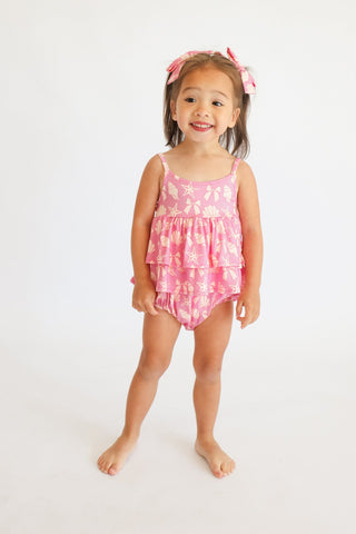 COASTAL CHIC DREAM RUFFLED BUBBLE ROMPER