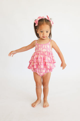 COASTAL CHIC DREAM RUFFLED BUBBLE ROMPER