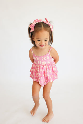 COASTAL CHIC DREAM RUFFLED BUBBLE ROMPER