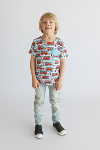 FIRETRUCK FRENZY DREAM POCKET TEE