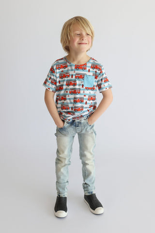 FIRETRUCK FRENZY DREAM POCKET TEE