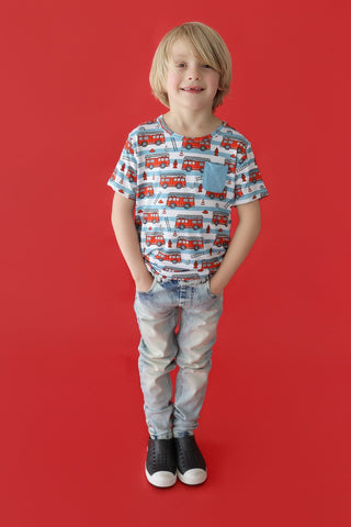 FIRETRUCK FRENZY DREAM POCKET TEE
