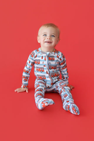 FIRETRUCK FRENZY DREAM ROMPER