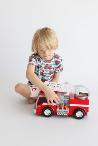 FIRETRUCK FRENZY DREAM SHORT SET