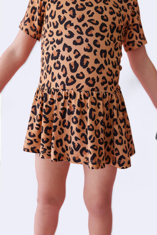 LEOPARD DREAM BODYSUIT DRESS