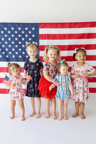 STAR-SPANGLED SWEETHEART DREAM RUFFLE DRESS