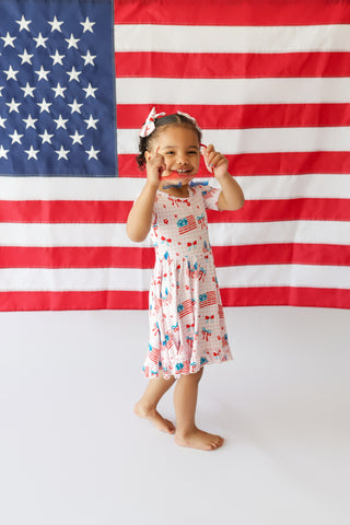 STAR-SPANGLED SWEETHEART DREAM RUFFLE DRESS