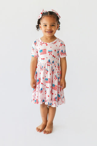 STAR-SPANGLED SWEETHEART DREAM RUFFLE DRESS